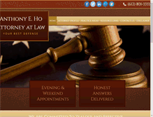 Tablet Screenshot of ho-legal.com